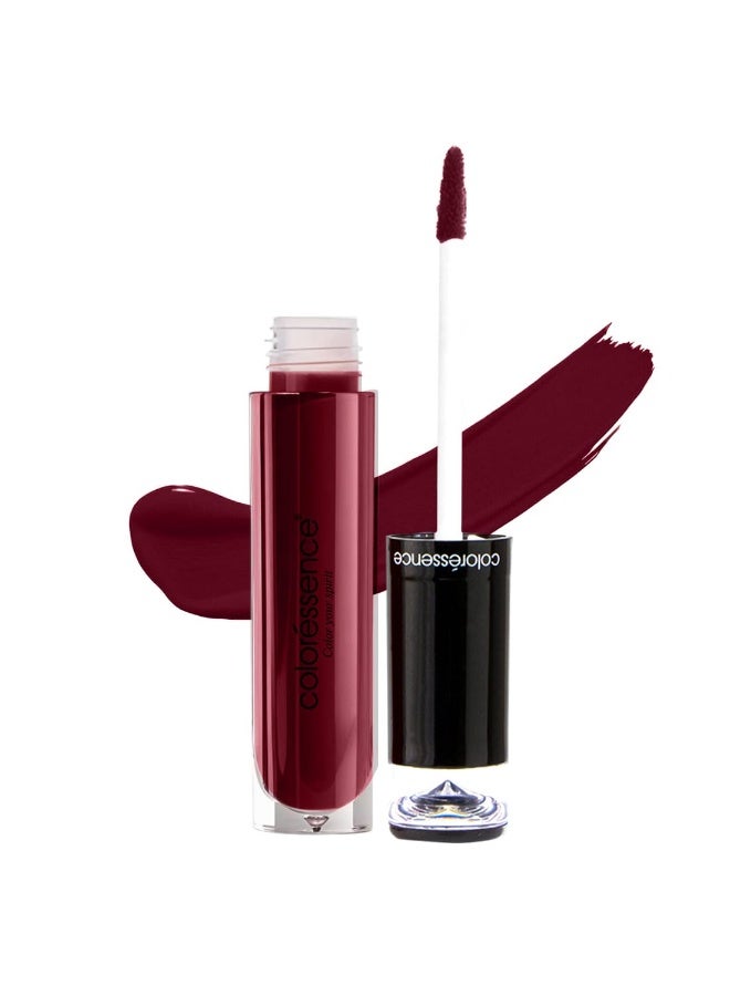 Coloressence Liquid Transferproof Lipstick Lipstay Lip Color, Matte Finish, 4ml (Maroon Magic) | Waterproof | Lasts Upto 12 Hours | Fadeproof | Hydrating Formula | Highly Pigmented - Image 2